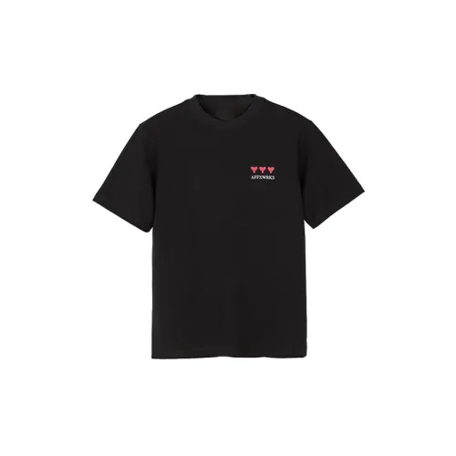 AFFIX FW22 Crew Neck Loose Fit Other Short-Sleeved T-Shirt Men's Black