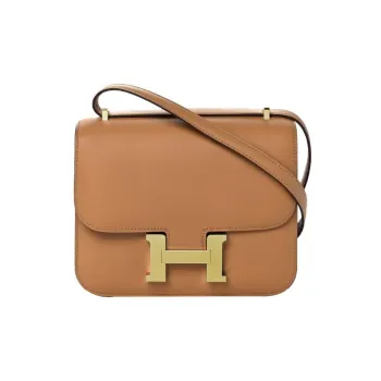 HERMES Constance Swift Leather Shoulder Bag Crossbody Bag Mini Women's 4B Biscuit Cookie