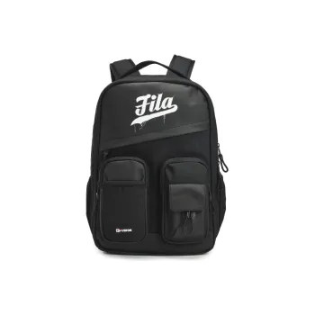 FILA FUSION Fabric Laptop Backpack Large Size Unisex Pitch Black