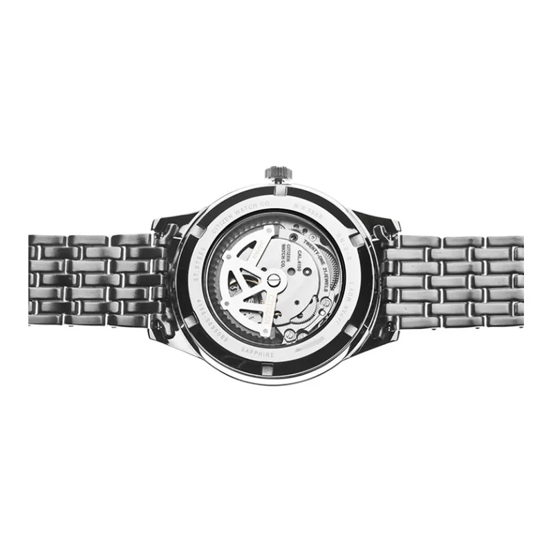 CITIZEN Automatic Mechanical Movement Stainless Steel Strap Watch Men's Watches White Dial-1