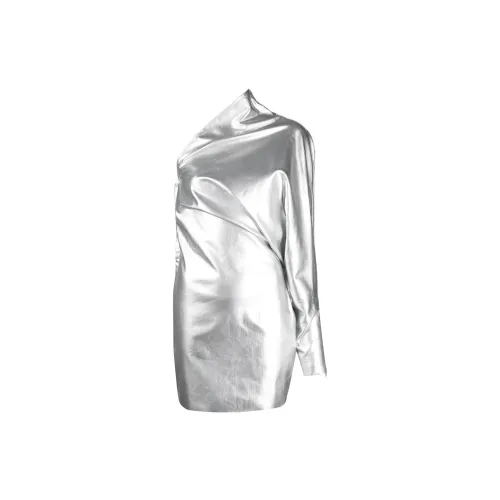 RICK OWENS Long-Sleeved Dresses Women's Silver