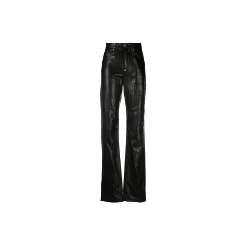 PHILIPP PLEIN Straight-leg Lambskin Trousers