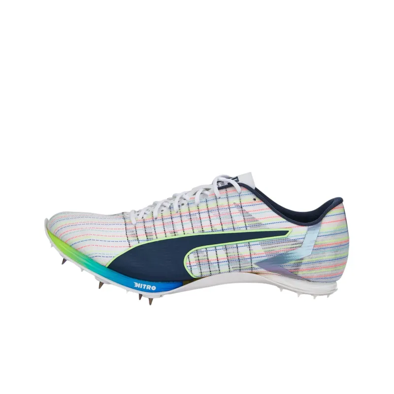 PUMA EvoSPEED Series Slip-Resistant Coverage Balance Impact-Resistant Low-Top Running Shoes Women's White Green Blue-0