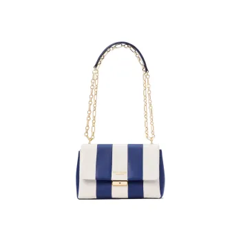 Kate Spade Multicolor Cow Leather Crossbody Bag Shoulder Bag Medium Size Women's Space Blue/White
