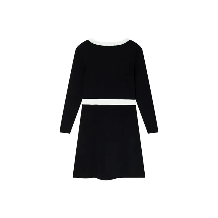 DKNY Long-Sleeved Dresses Women's Black-1