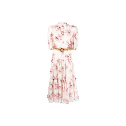 Zimmermann Short-Sleeved Dresses Women's Pink