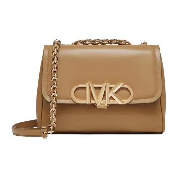 MICHAEL KORS PARKER Cow Leather Chain Bag, Shoulder Bag Medium Size Women's Light Brown