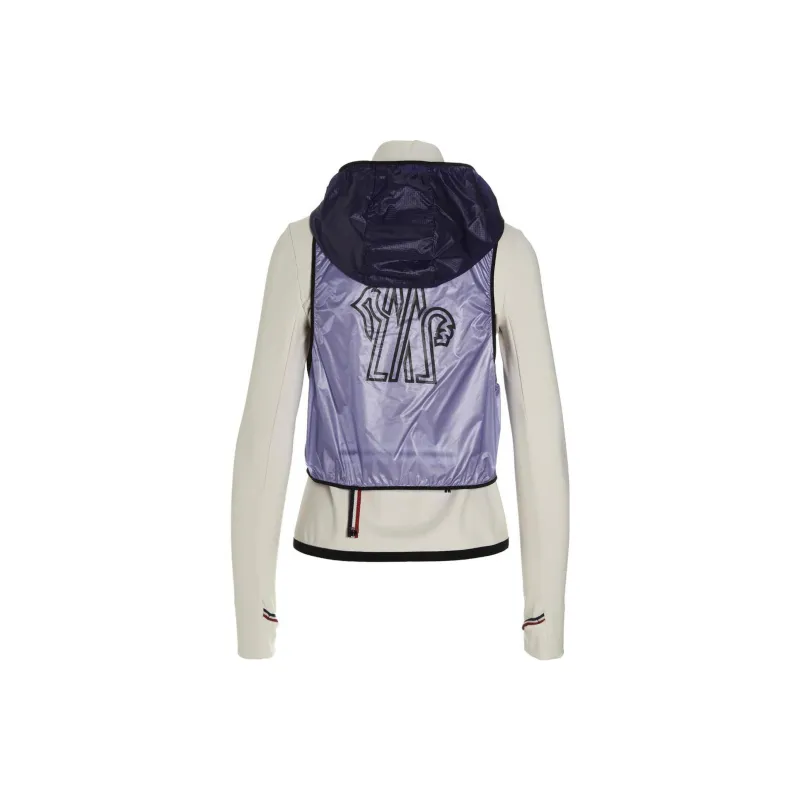 MONCLER GENIUS Logo Printed Duo Tone Hooded Jacket-1