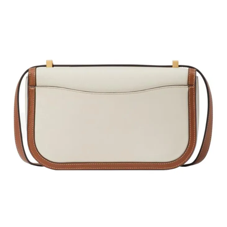 Kate Spade Cow Leather Crossbody Bag Shoulder Bag Medium Size Women's White & Brown-1