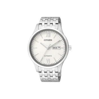 CITIZEN Automatic Mechanical Movement Stainless Steel Strap Watch Men's Watches White Dial