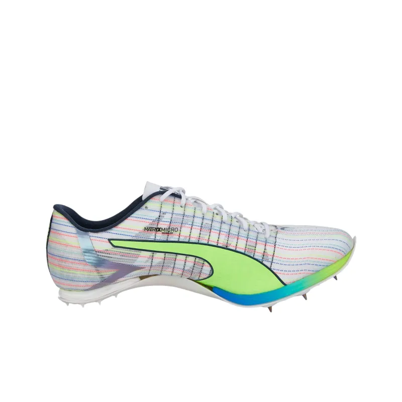 PUMA EvoSPEED Series Slip-Resistant Coverage Balance Impact-Resistant Low-Top Running Shoes Women's White Green Blue-1