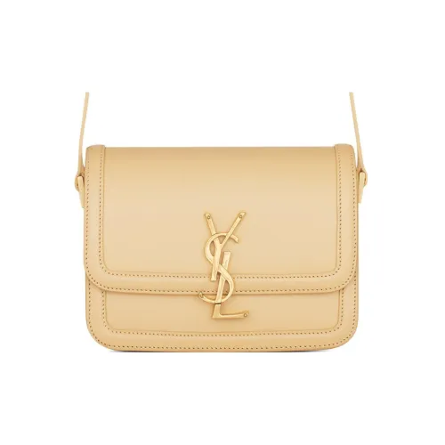 SAINT LAURENT SOLFERINOCASSANDRE Cow Leather Tofu Bag Shoulder Bag Crossbody Bag Small Size Women's Gold
