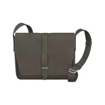 HERMES Steve Light Junior Togo Calfskin Messenger Bag Shoulder Bag Crossbody Bag Men's G8 Vert Maquis Forest Green