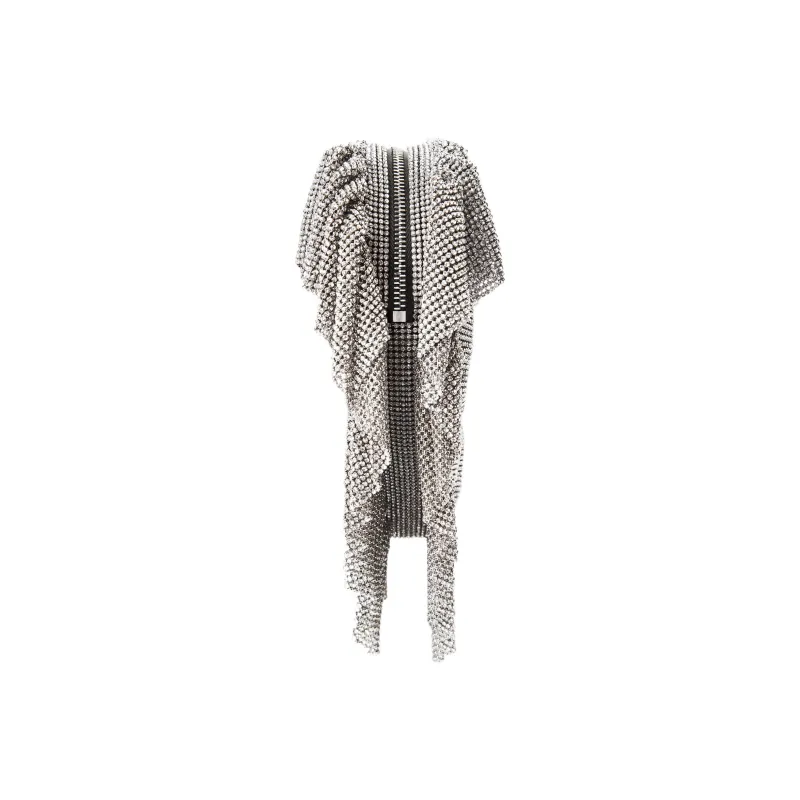 Alexander Wang Crystal Glass Clutch Women's Silver-2