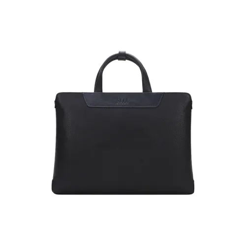 ELLE HOMME Cow Leather Briefcase Medium Size Men's Black