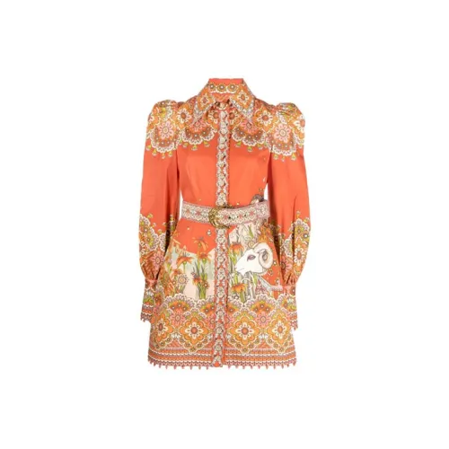 Zimmermann Long-Sleeved Dresses Women's Orange