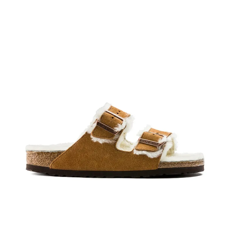 Birkenstock Arizona Shearling Suede Mink-1