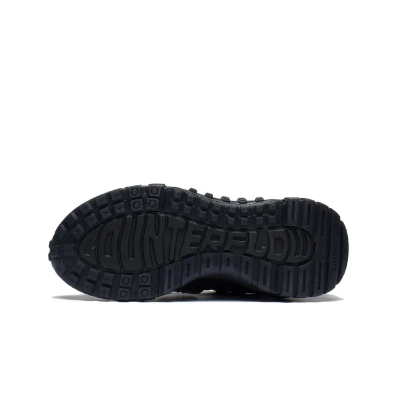 LiNing CF Star Track Cushioning Rebound Low Top Sports Casual Shoes Women's Black-4