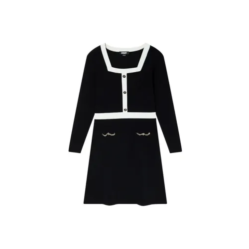 DKNY Long-Sleeved Dresses Women's Black