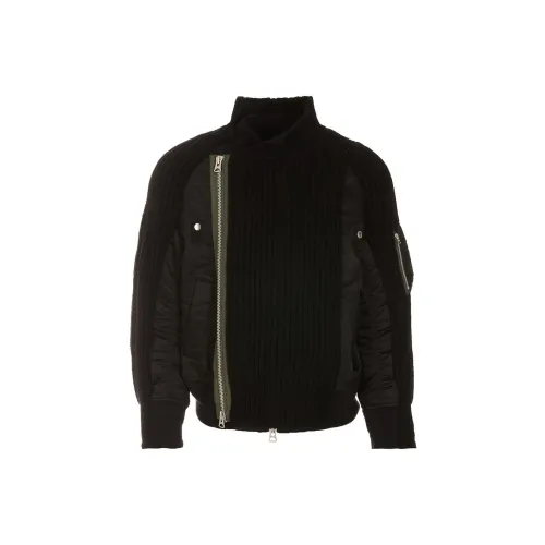 Sacai Jackets Men Black