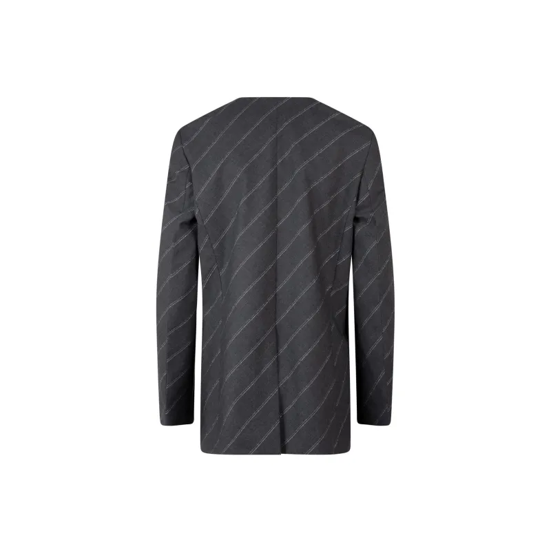 Stella McCartney Logo Printed Striped Blazer-1