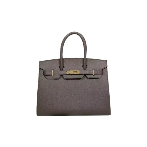 HERMES Birkin Epsom Leather Birkin Bag Handbags Women's 8F Gris ÉTain Tin Gray