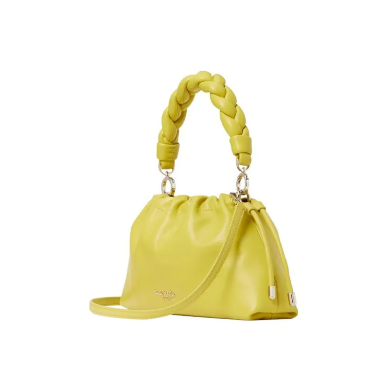 Kate Spade Meringue Sheepskin Handbag, Shoulder Bag, Crossbody Bag Trumpets Women's Lemon Yellow-1