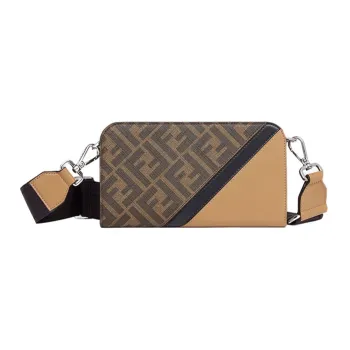 FENDI With Cow Leather Crossbody Bag, Wallet Men's Brown