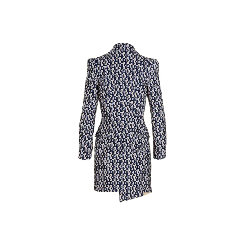 Elisabetta Franchi FW22 Irregular Dress Blue-1