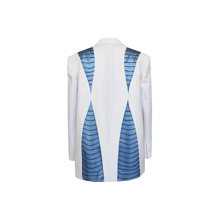 SIQIZ Business Suits Women's Blue With White Lettering-1