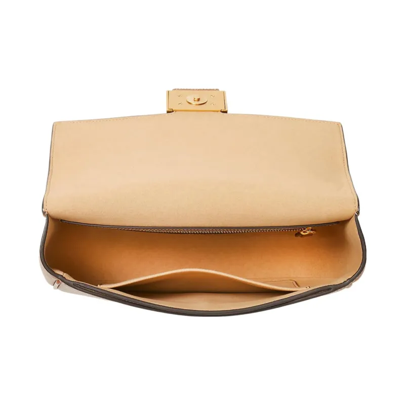 Kate Spade Leather Crossbody Bag, Shoulder Bag Medium Size Women's Caramel-3