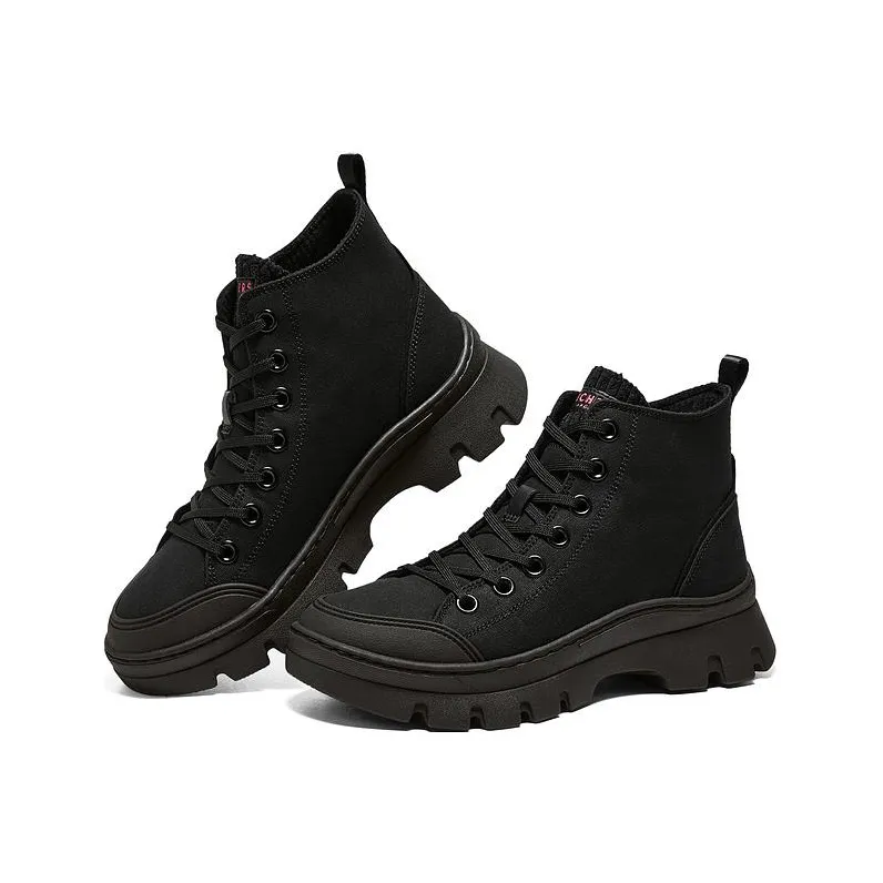Skechers Street High-Top Trekking Boots Women's Black-3