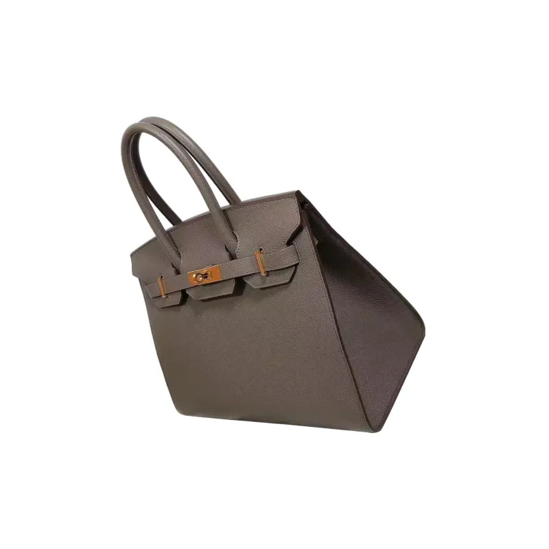 HERMES Birkin Epsom Leather Birkin Bag Handbags Women's 8F Gris ÉTain Tin Gray-2