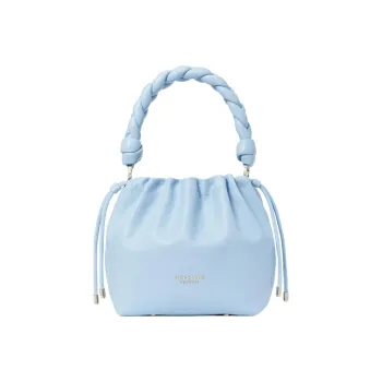 Kate Spade Meringue Sheepskin Bucket Bag Handbag Shoulder Bag Crossbody Bag Medium Size Women's Sky Blue