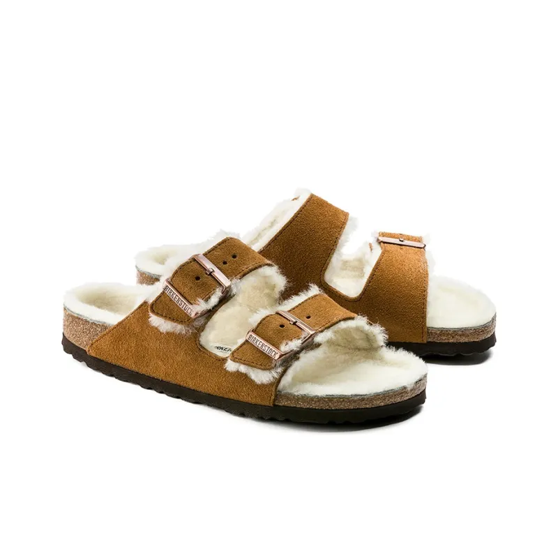 Birkenstock Arizona Shearling Suede Mink-3