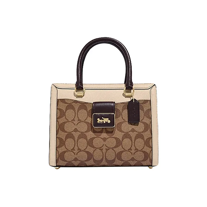 COACH Grace With Cow Leather Shoulder Bag Crossbody Bag Handbag Regular Women's Khaki-0