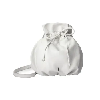 Polo Ralph Lauren Sheepskin Shoulder Bag Crossbody Bag Medium Size Women's White