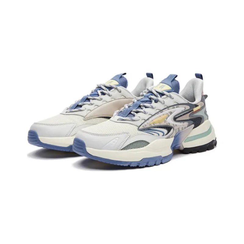 Erke Xun From The Battlefield Low-Top Sports Casual Shoes Men's White Blue-1