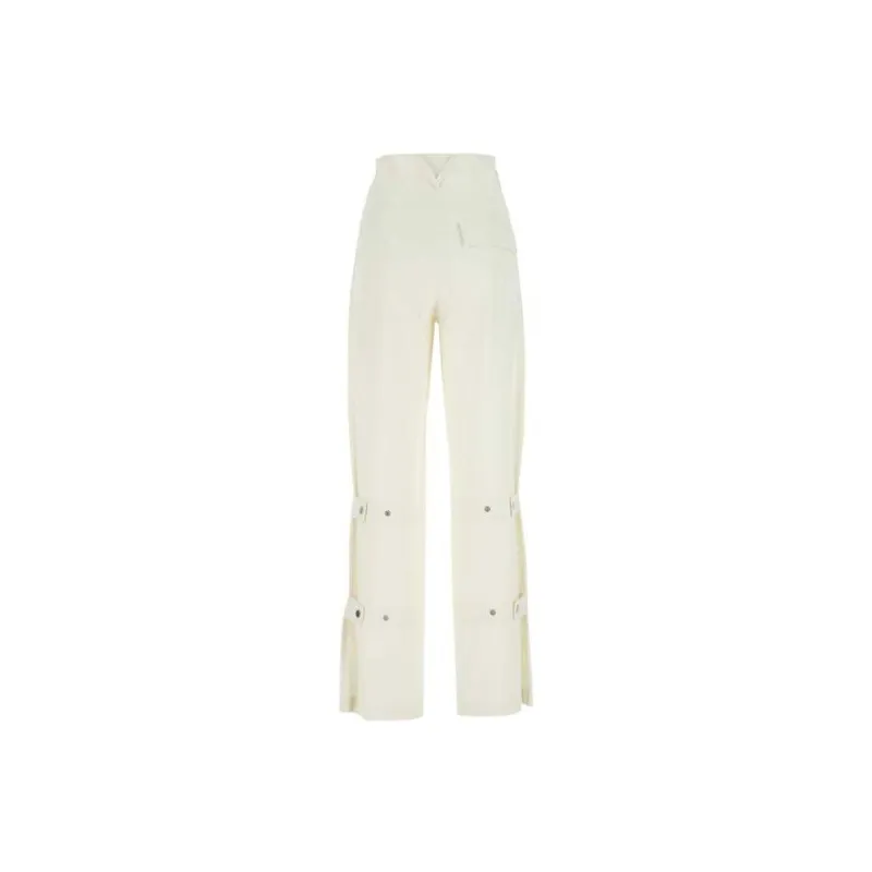 Bottega Veneta FW22 Casual Pants Women's White-1