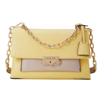 MICHAEL KORS Cece Cow Leather Crossbody Bag Shoulder Bag Women's Light Yellow