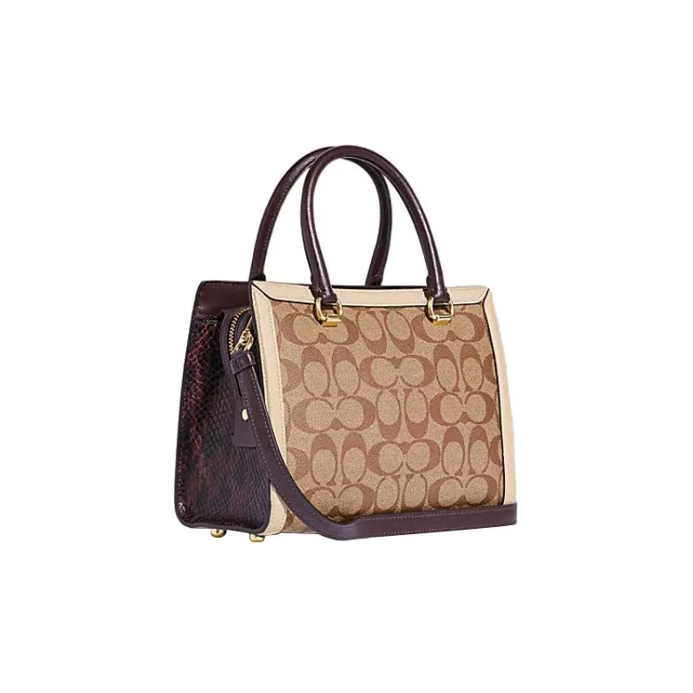 COACH Grace With Cow Leather Shoulder Bag Crossbody Bag Handbag Regular Women's Khaki-1