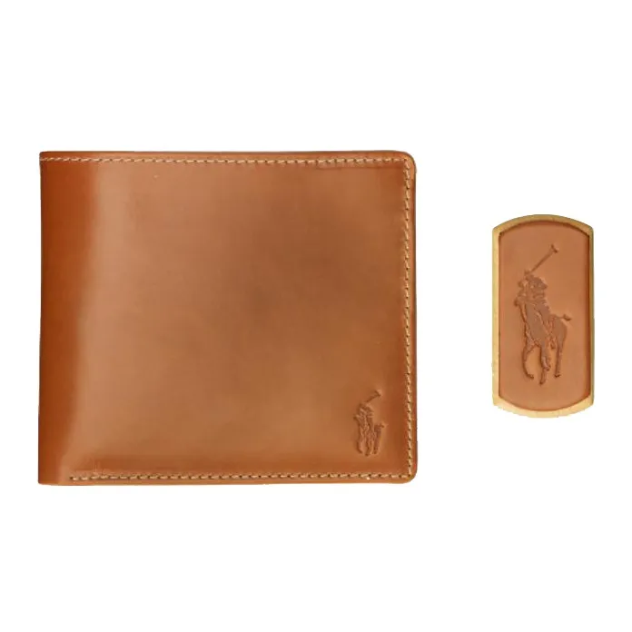 Polo Ralph Lauren Cow Leather Wallet Men's Brown-1