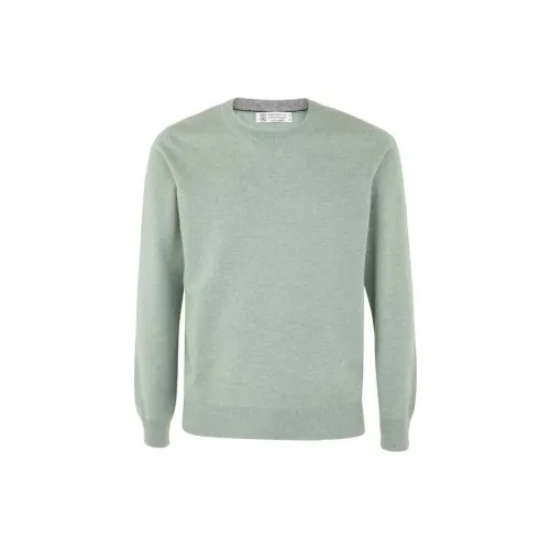 Brunello Cucinelli Cashmere Sweaters Men Green