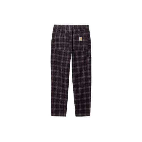 Carhartt WIP Casual Pants Men Fuchsia Plaid