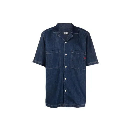 DIESEL Shirts Men Blue