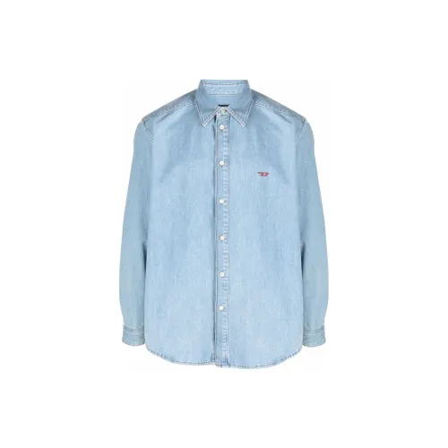 DIESEL Shirts Men Blue