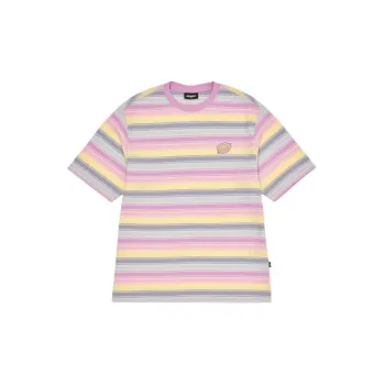NERDY Crew Neck Fitted Short Sleeved T Shirt Unisex Pink