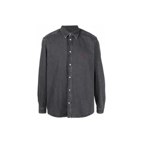 DIESEL Shirts Men Gray