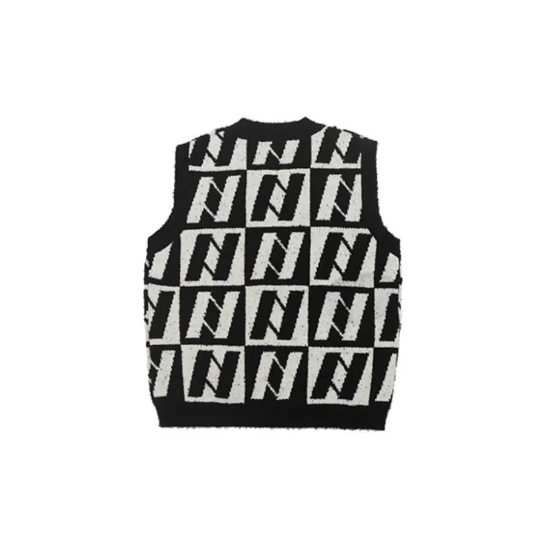 NERDY FW22 Vest Unisex Black White-1