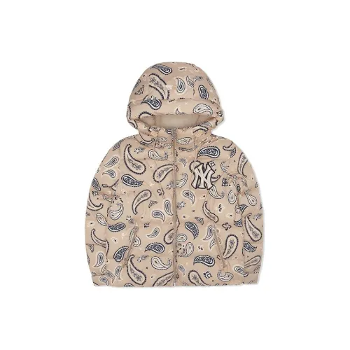 MLB Cashew Flower Down Jackets Unisex Apricot Cream